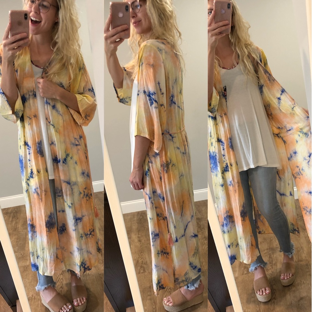 Tie dye kimono